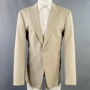 OUR LEGACY Size 40 Khaki Polyester Blend Single Button Notch Lapel Sport Coat
